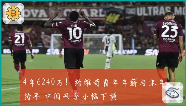 4年6240万！约维奇首年年薪与末年持平 中间两季小幅下调